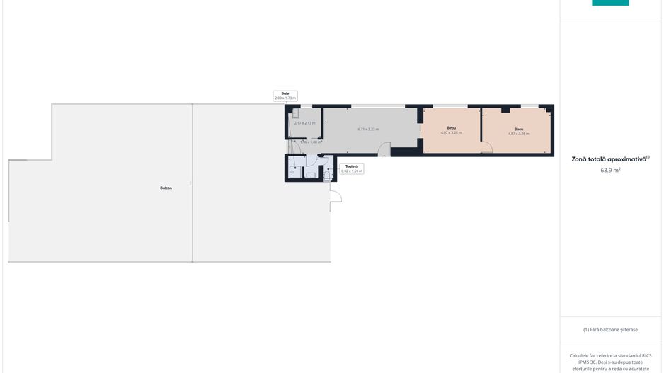 Birou Premium 63,9 mp + Terasă 70 mp | Etaj retras - Poză 10