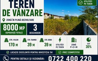 Teren premium pentru dezvoltatori – 3 deschideri, utilități pe teren - Poză 1