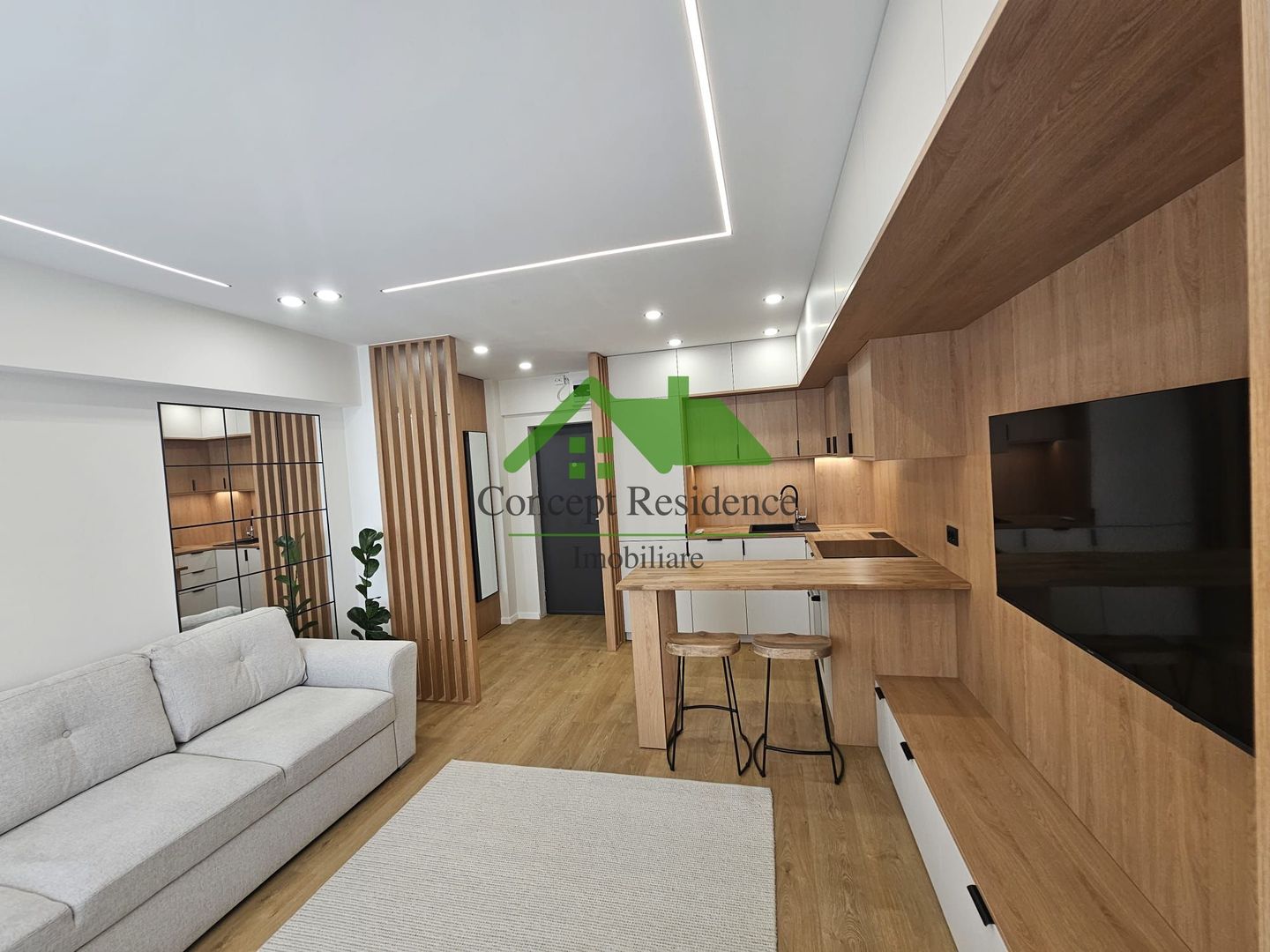 2 camere superfinisat, 37 mp + 2 balcoane – Transilvaniei - Poză 1