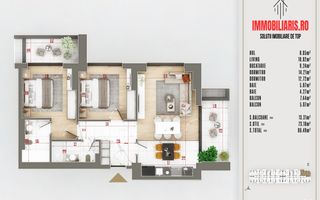 N. Teclu, Finisaje Premium, Centrala Termică, Fără Comision - Schiță 2