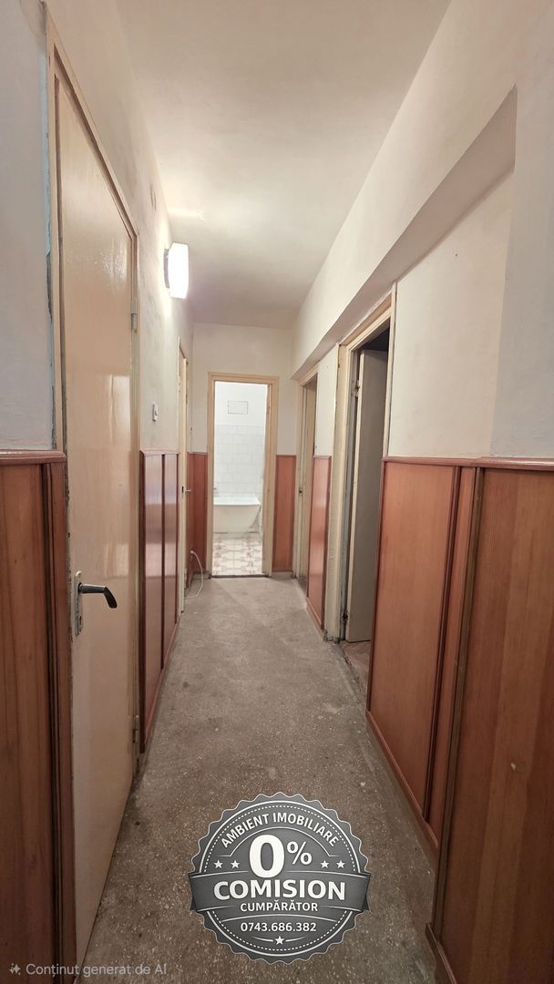 Apartament cu 3 camere, etaj 1 (parter cu demisol), VASLUI zona CENTRU; - Poză 6