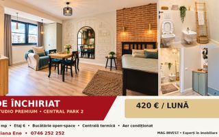 Studio premium de inchiriat - Central Park 2 - 40 mp, etaj 6 - Poză 3