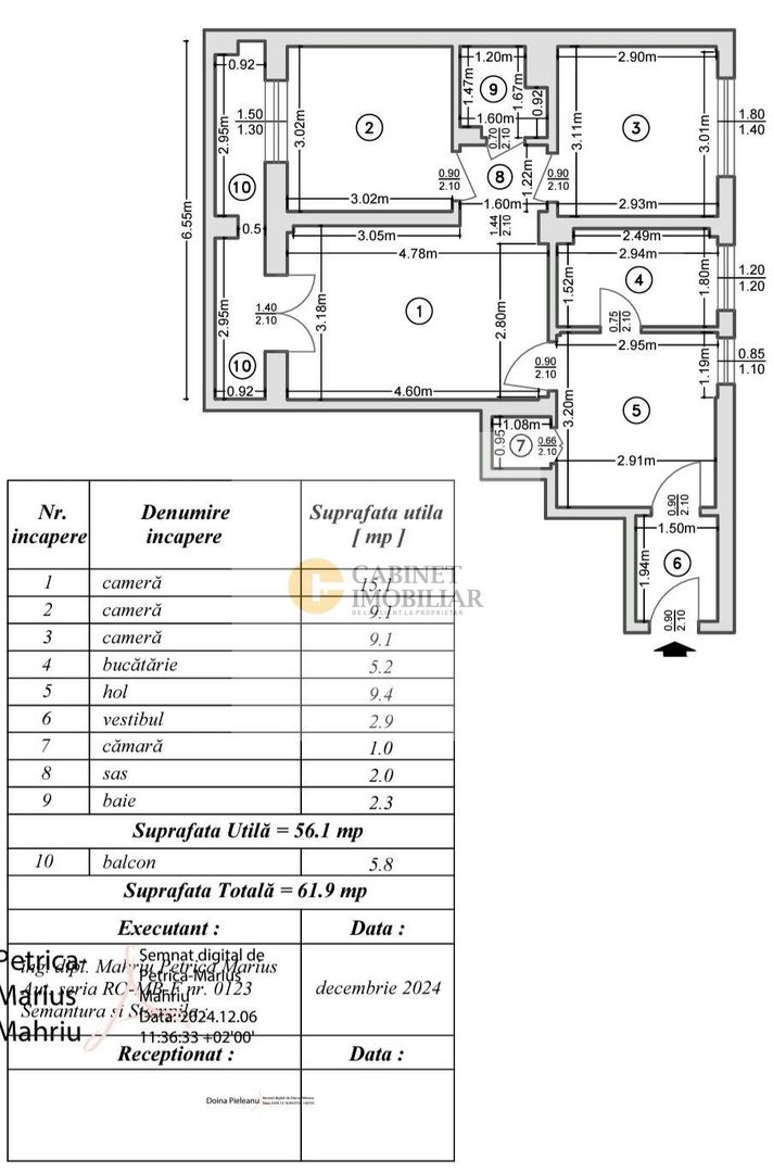 3 Camere Ultracentral | Vedere Panoramica | Regim hotelier - Poză 3