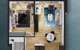 Apartament 2 camere, 51 mp, Elite City, COMISION 0 - Poză 1