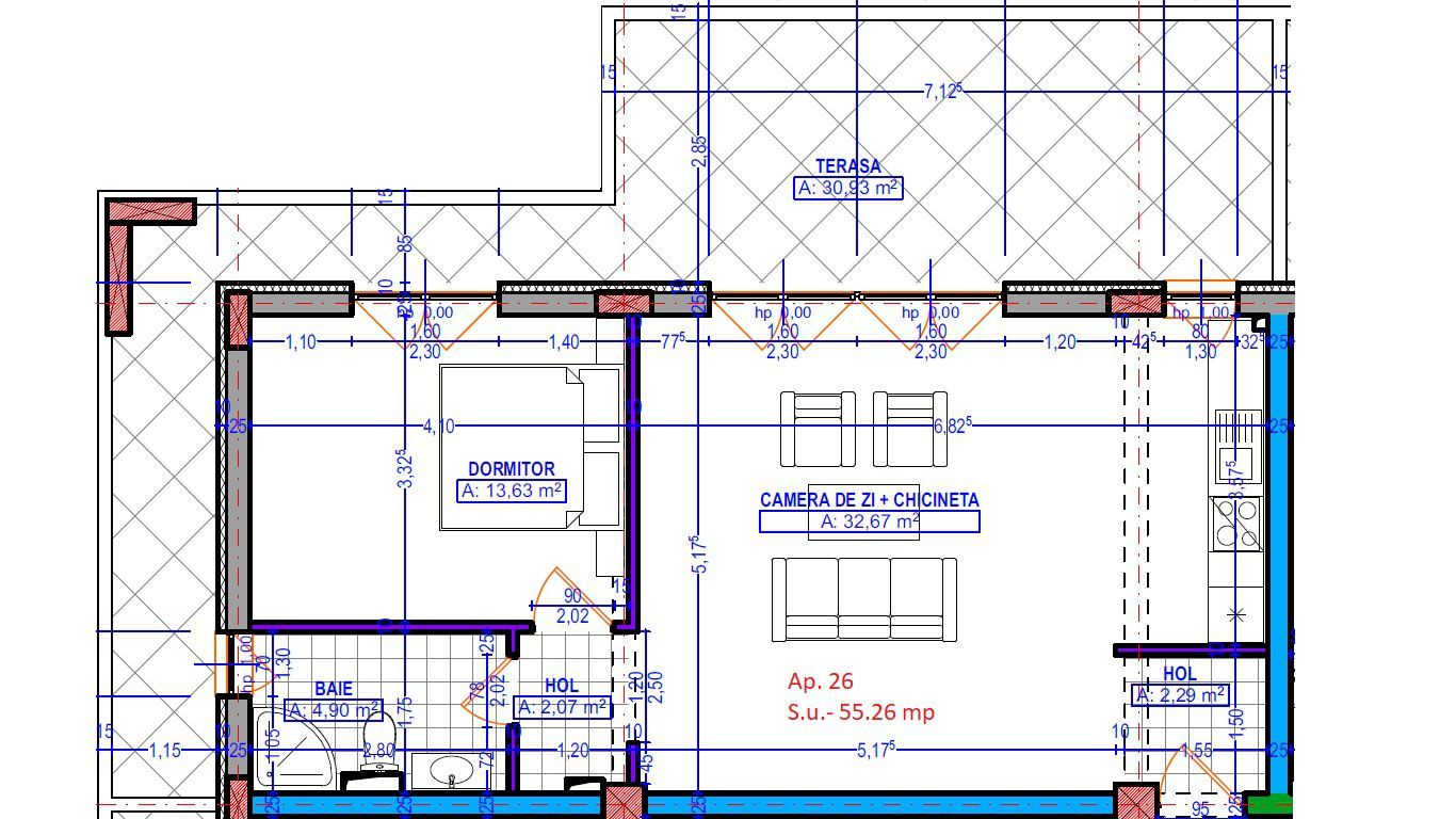 Aradului | Dezvoltator | 2 camere | Terasa de 29 mp | Disponibil imediat - Poză 13
