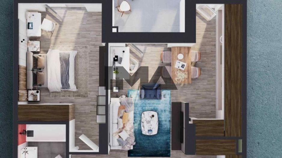 Apartament 2 camere, 57.5 mp, Elite City, COMISION 0 - Poză 1