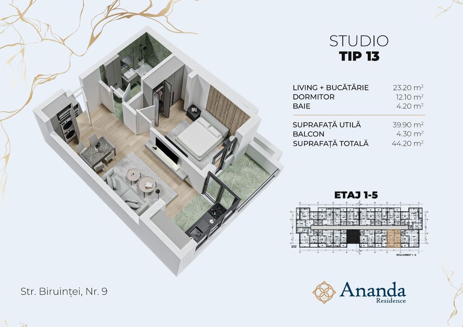 Studio spatios, ideal investitie, direct dezvoltator - Poză 1