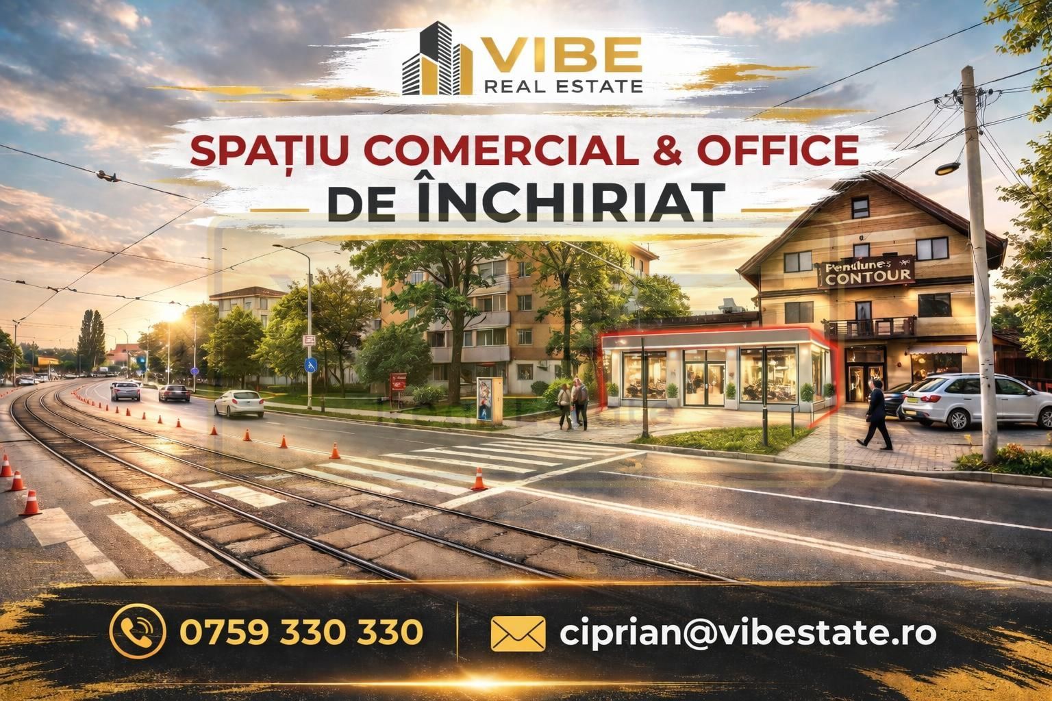 Spatiu comecial&office stradal 70mp Podul de Piatra N.Iorga - Poză 1