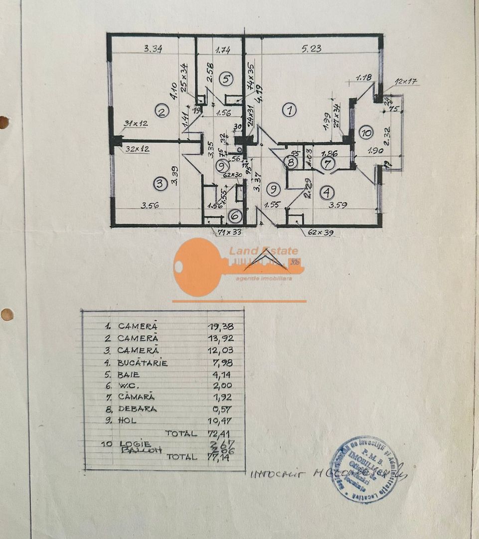 Apartament 3 camere Drumul Sării – 5 min de Metrou Orizont - Schiță 8