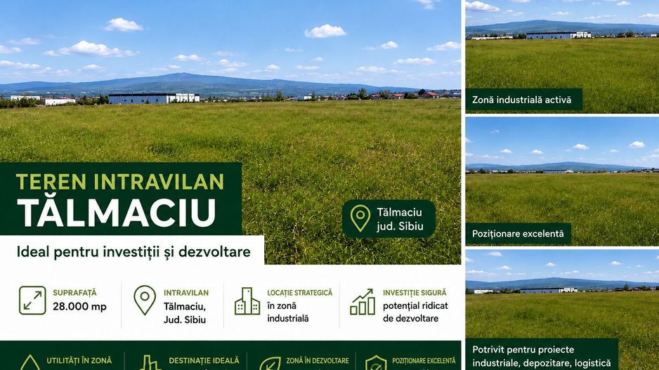 Teren intravilan 28.000 mp Tălmaciu – oportunitate de investiție - Poză 1