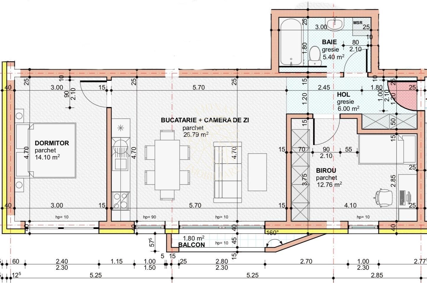 OFERTA! Apartament Finisat 3 camere 65 mp-etaj 1-Calea Moldovei - Poză 1
