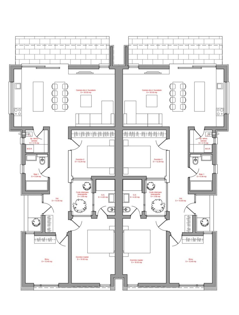 Duplex parter cu 4 camere - Poză 23