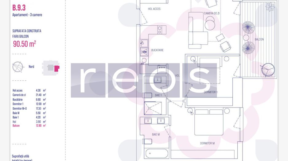 ETAJ 3-9-13 | ONE VERDI PARK |3 CAMERE | VEDERE PANORAMICA| PARCARE - Poză 10