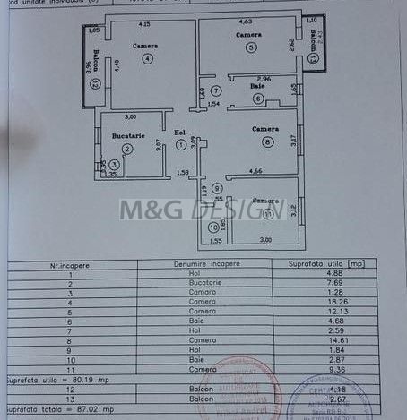 Apartament 4 camere Complexul Studentesc etaj 1 - Poză 16