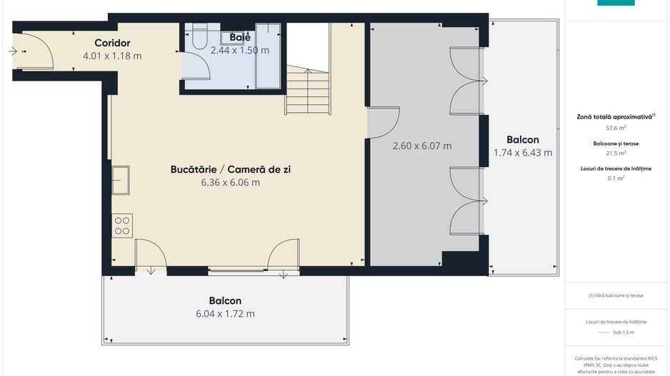 Penthouse 5 camere etaj 10 Fundeni vedere superba - Poză 10