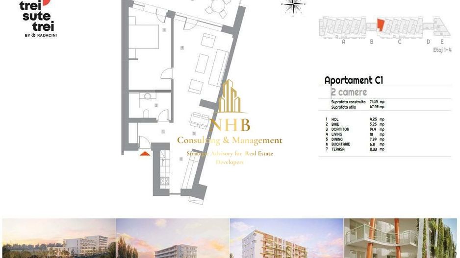 Apartament 2 Camere + 2 AC + Parcare - Complexul  303 by Rădăcini - Poză 14
