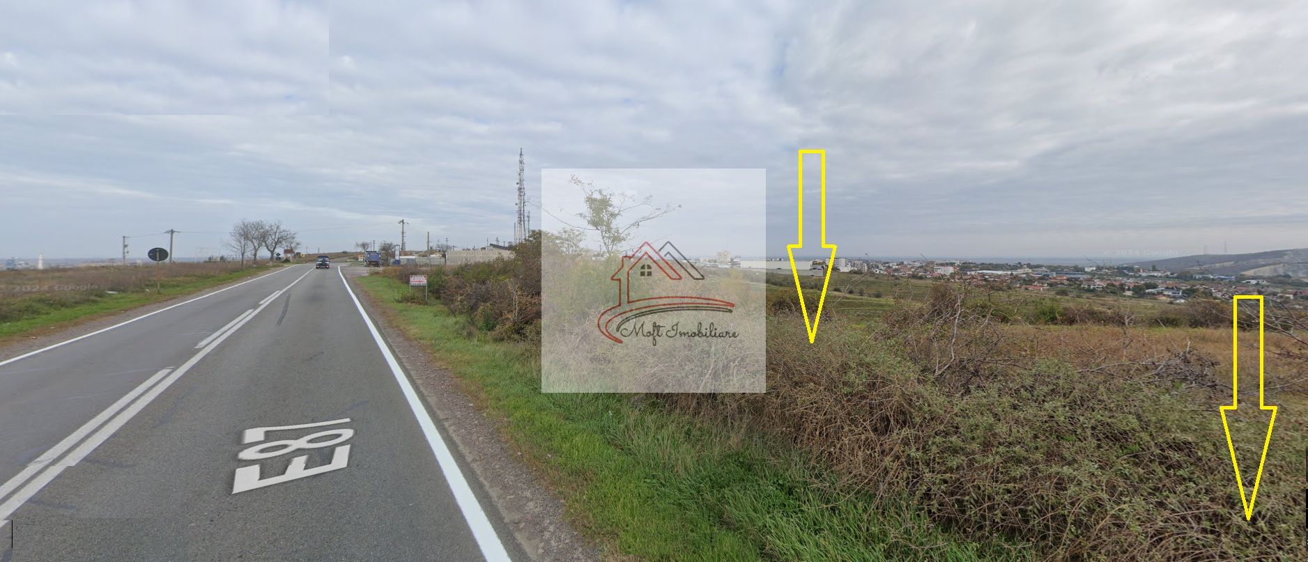 TEREN EXTRAVILAN LA INTRARE IN TULCEA ! 50 euro/mp - Poză 1