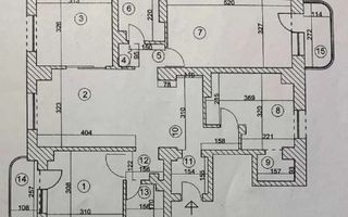 Apartament 4 camere cu compartimentare unică, Tineretului - Schiță 2