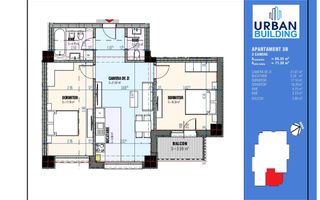 Apartament nou de vânzare cu 3 camere, Urban Building - Poză 4