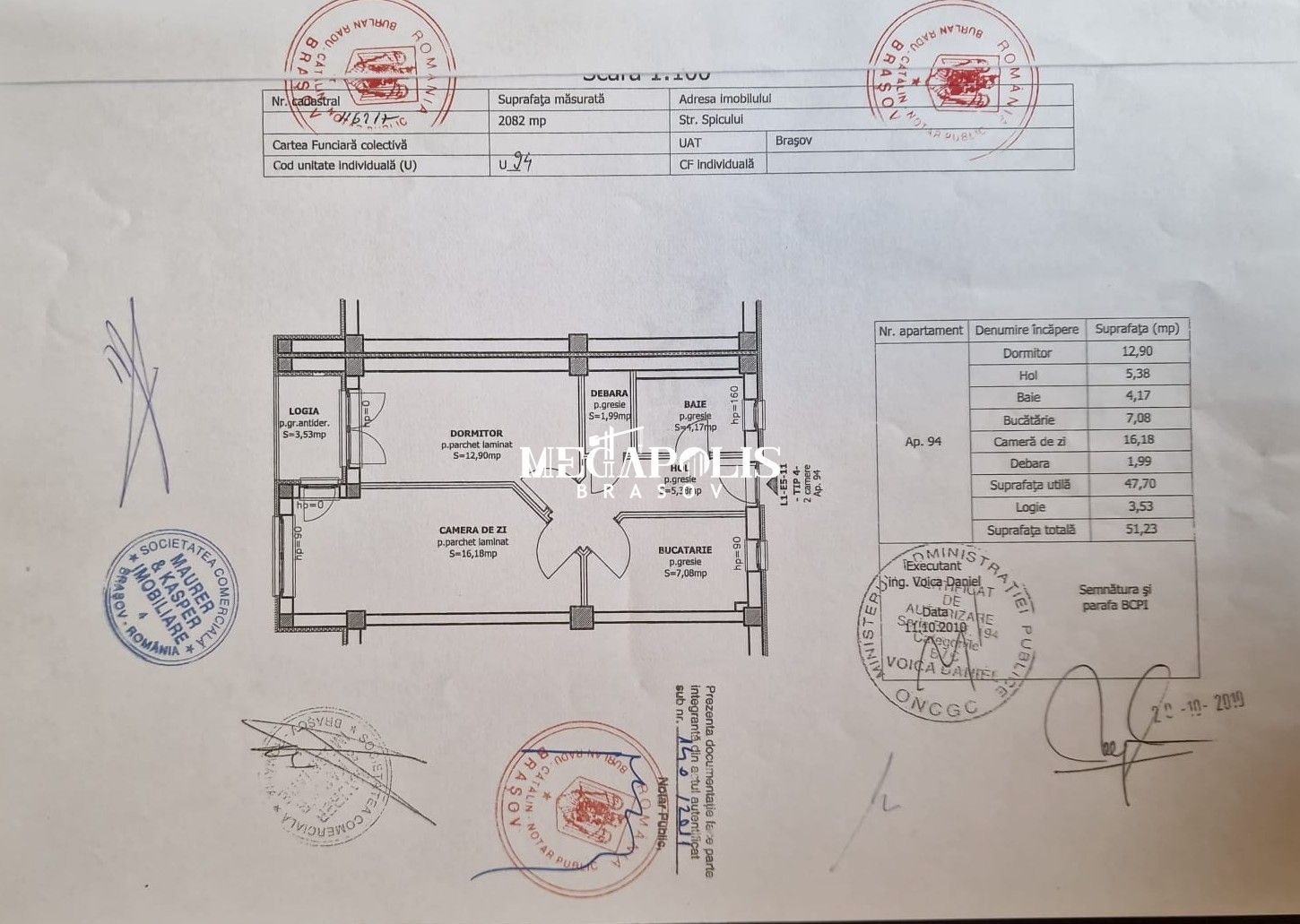 Apartament 2 Camere | Decomandat | 47mp | Avantgarden 3 - Schiță 17