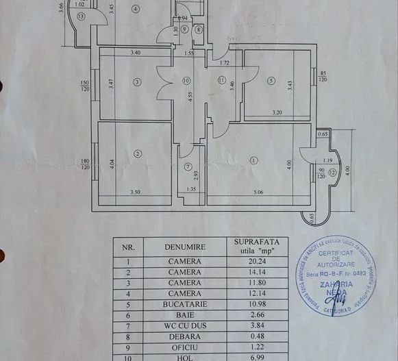 4 Camere-Decomandat-13 SeptembrieSebastian-98 Mp-1989-Etj.1/8 - Poză 8