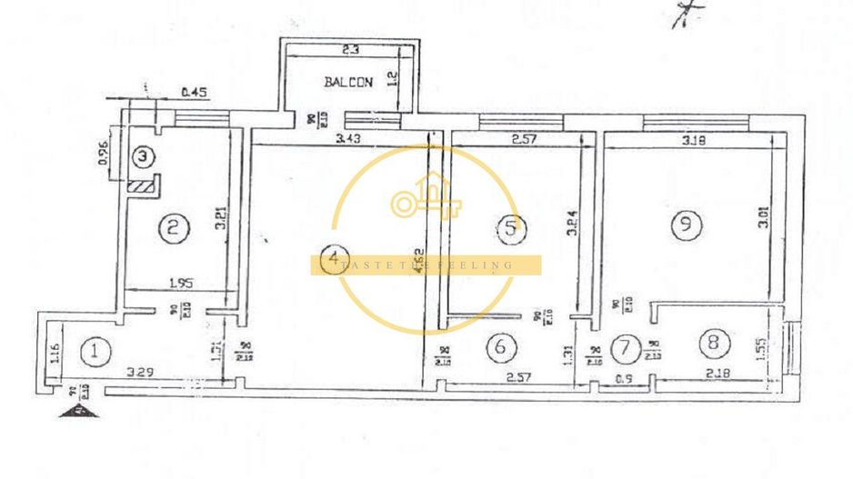 Apartament cu 3 camere / 55mp / zona Dacia - Poză 13
