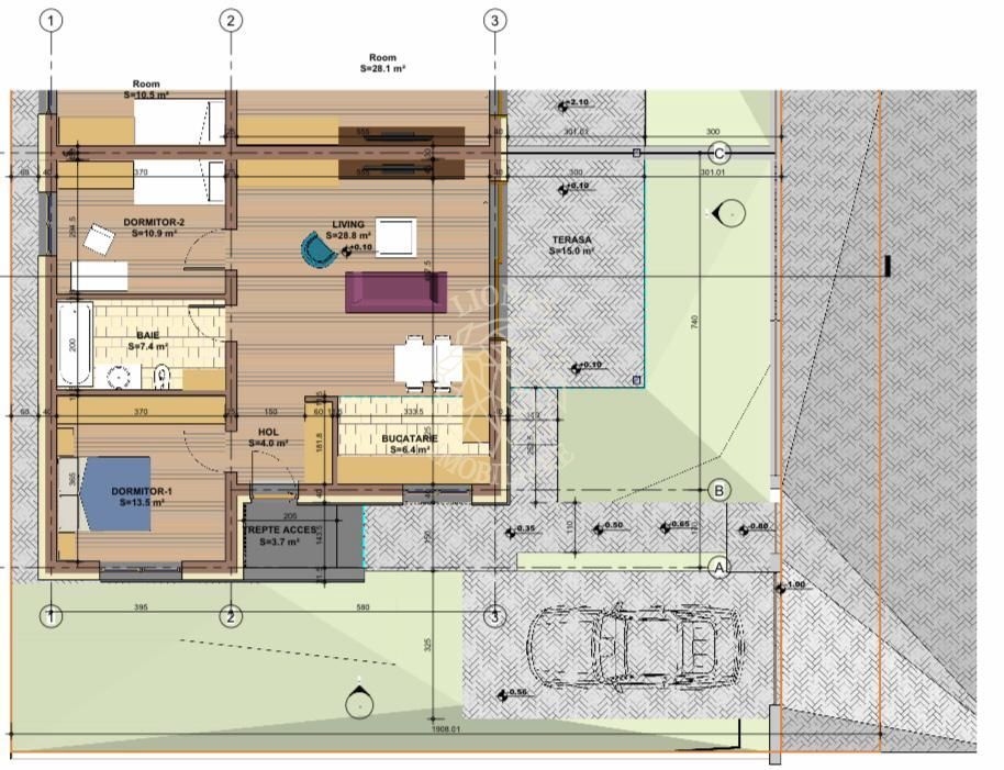Casa Finisata 3 camere 71 mp+terasa 15 mp-curte-Zona Valea Ghinzii - Poză 2