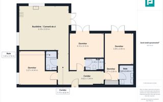Apartament cu 3 Camere în Complex Nou Zonă Exclusivistă Nord - Poză 7