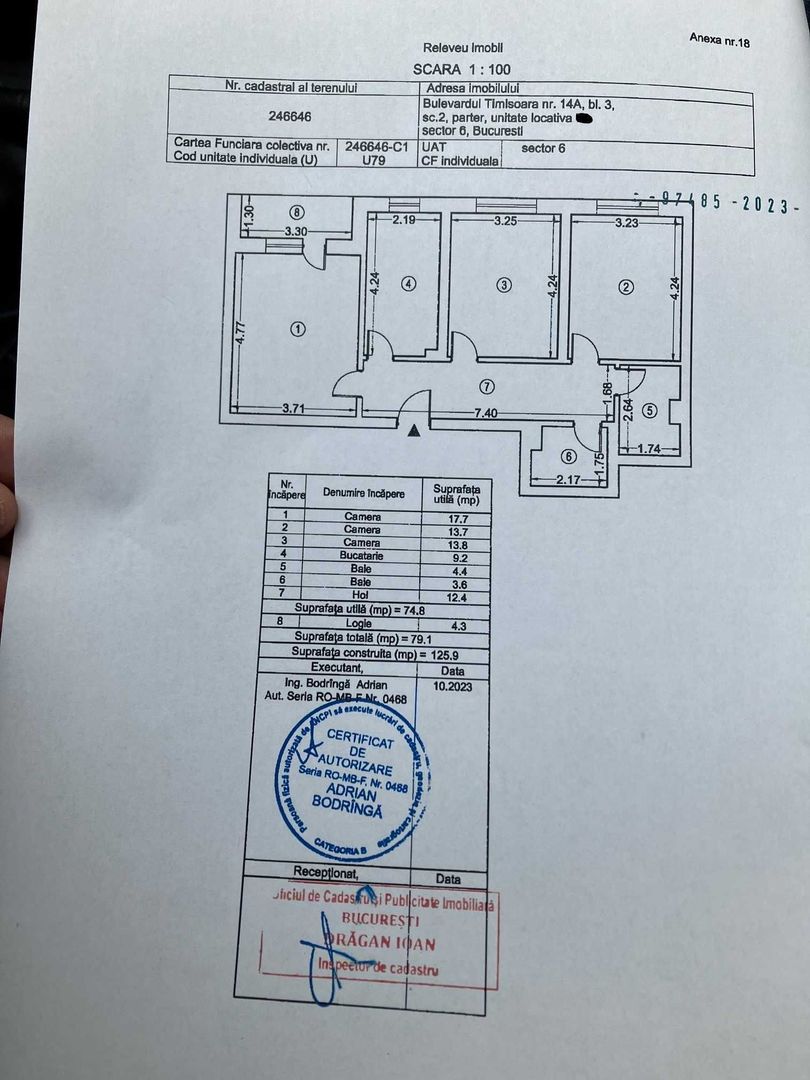 Proprietar ap 3 camere mobilat utilat Plaza Residence faza 5 Lujerului - Poză 8