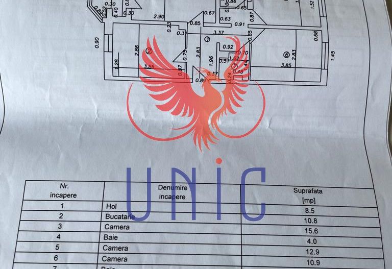 Apartament cu 3 camere de vânzare în 1 Mai, Craiova - Schiță 7