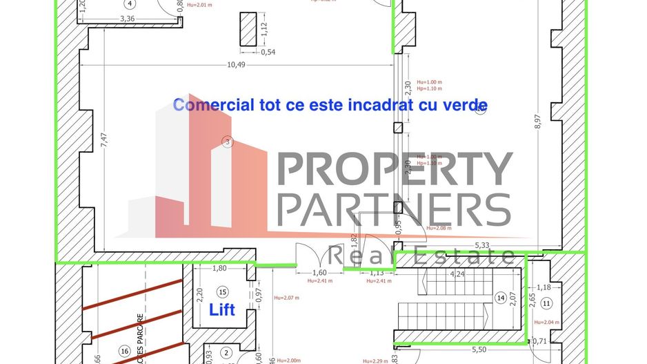 Spatiu comercial parter Unirii - Halelor - Schiță 3