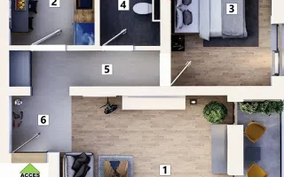 Apartament 2 camere cu loc de parcare inclus - Poză 17