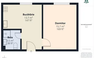 Apartament cu o cameră etaj 1 - Zona Lipovei - Timișoara - Poză 13