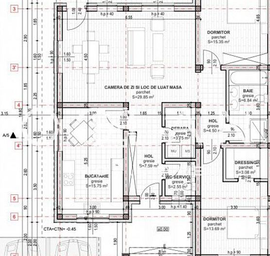 Case pe un singur nivel teren 479 mp cu panouri solare – Cristian/Sibiu - Schiță 6