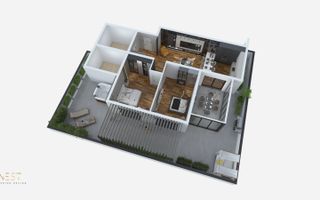 De vânzare apartament Penthouse nou, terase generos Micalaca Arad - Poză 6