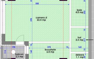 NICOLINA TUDOR NECULAI BLOC NOU APARTAMENT 1 CAMERA-62,400 € - Poză 3