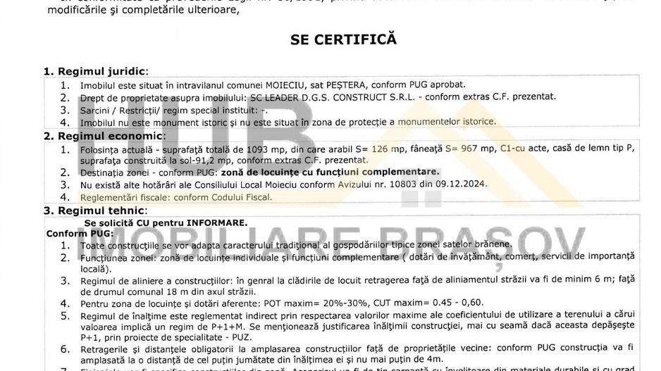 Oportunitate Investitie | Teren Pestera | 1.093mp | Utilitati Gaz/Curent | PUZ - Poză 11
