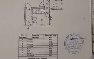 2 Camere - 54MP | Stradal - Lângă Metrou Gorjului - Schiță 25