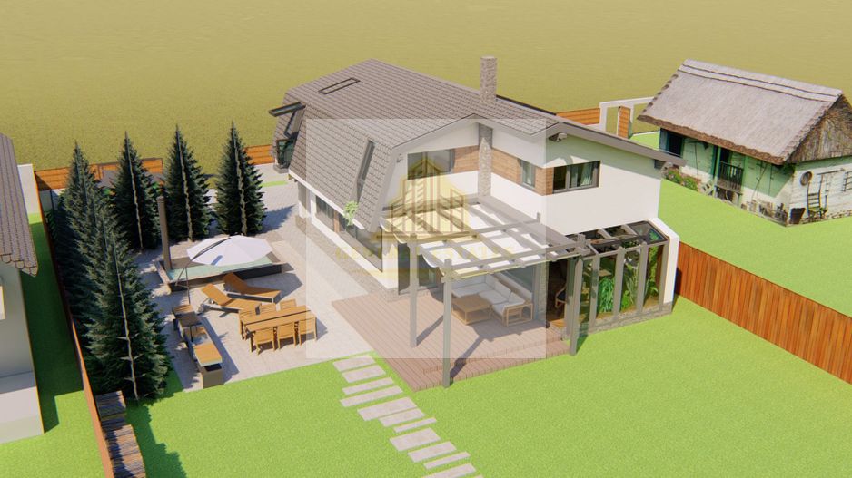 Casa moderna la rosu in Cristian - Poză 17