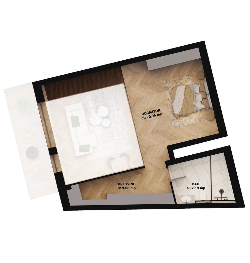 Apartament nou, 2 camere, 240 500 Euro. Comision 0. - Poză 2