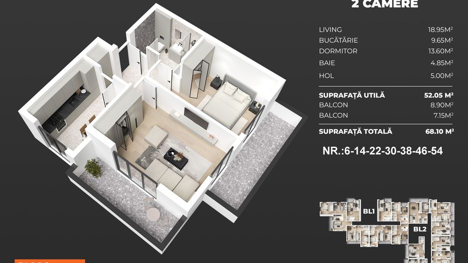 EXACT la Metrou 2 camere - Sky Garden Pasarela Berceni - Poză 3