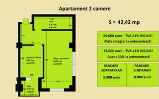 Apartament decomandat Cug Valea Adanca, bloc nou, cartier rezidential - Poză 2