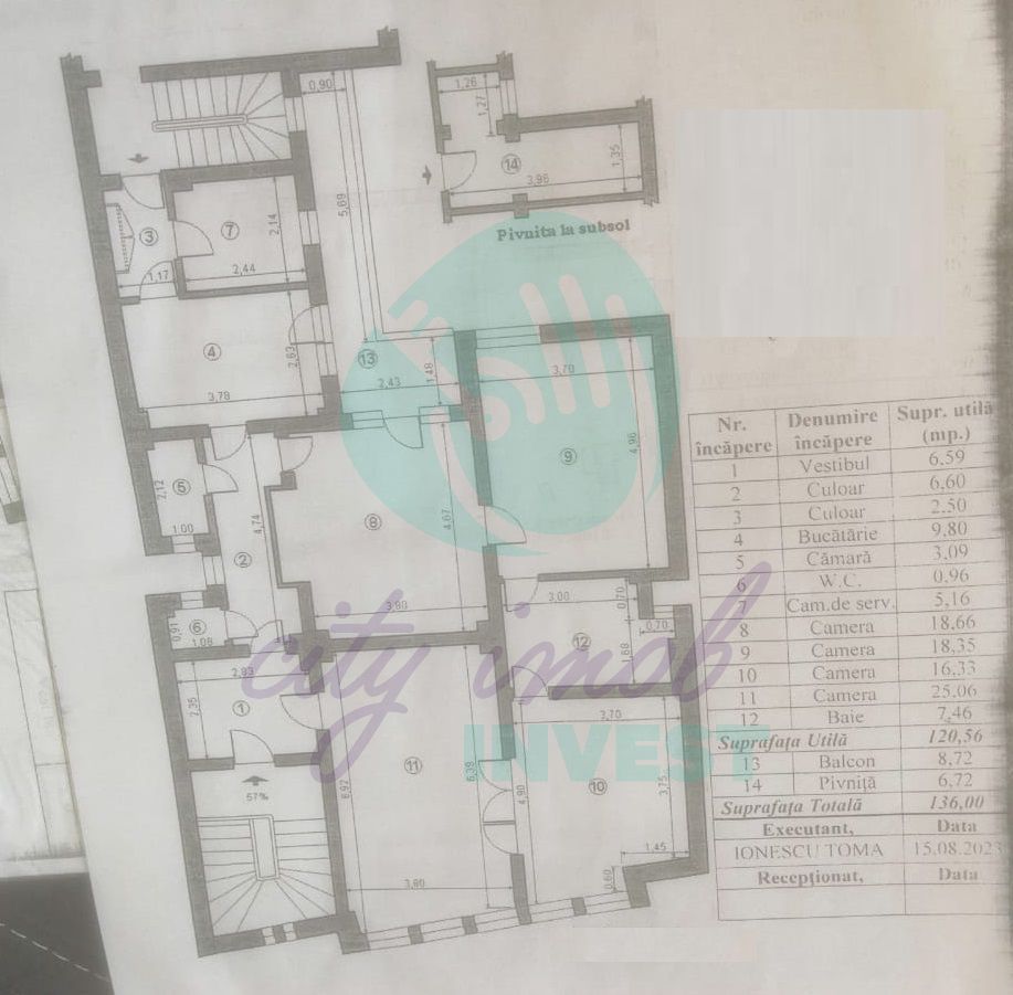 Apartament spatios cu 4 camere - Banu Manta - Poză 2