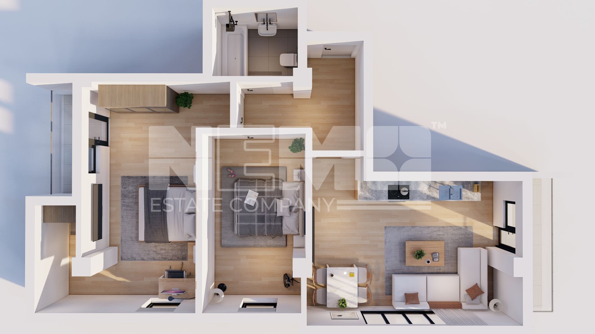 Apartament 3 camere | 87,7 mp | 2 balcoane | Rădăuți Central | 2026 - Poză 2