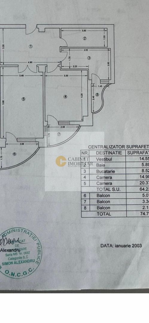 2 camere I Bulevard Unirii I Etaj 5 I  Decomandat - Poză 25
