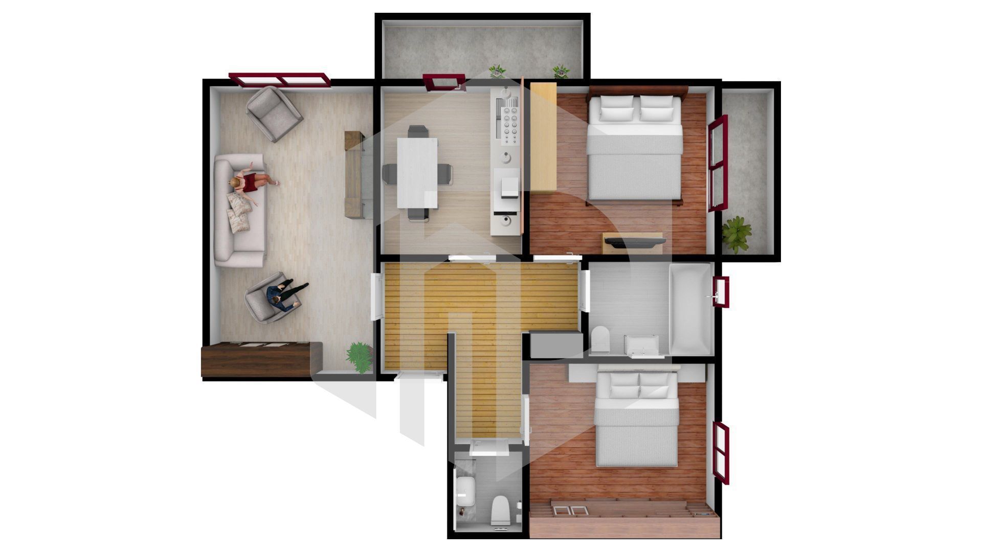0% Comision | Etaj 1 | La Cheie | 3 camere | Decomandat - Poză 4
