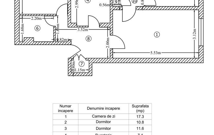 Apartament 3 cam, 2 bai, ct noua, Mc/Parc Plumbuita, 1986 anv, 7/8, p - Poză 15