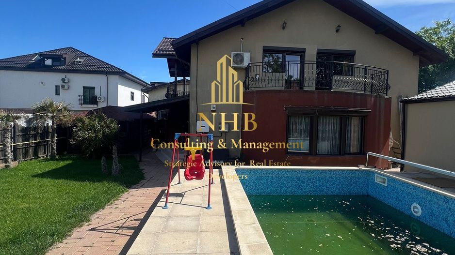Vila de inchiriat 5 camere cu piscina -P+1- 208 mp Tunari- Pipera - Poză 1