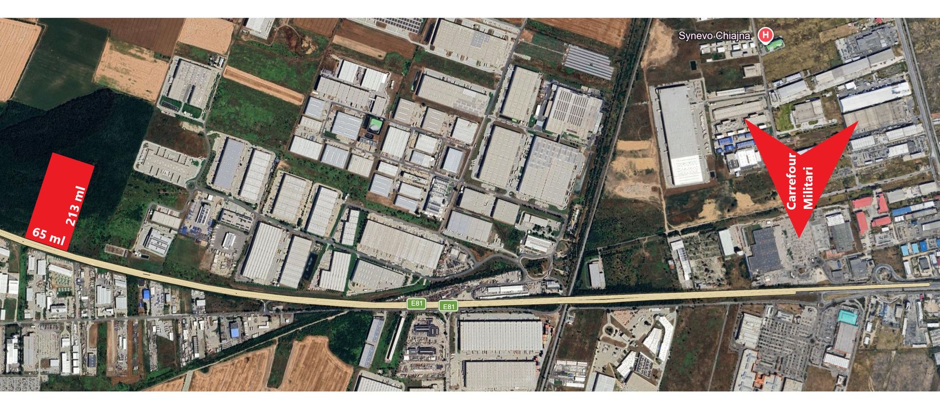 Teren Intravilan 13848 mp deschidere la A1 zona Carrefour Militari - Poză 1