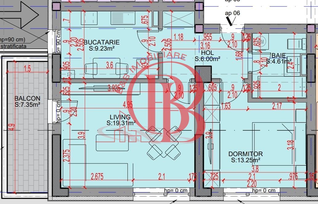 Oferta Lansare 2 camere bloc boutique  parcul Teilor - Schiță 6